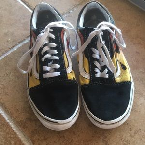 Flame old school vans